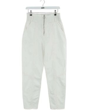 Ba&sh Jeans Mom Jean Droit En Coton Écru - Blanc