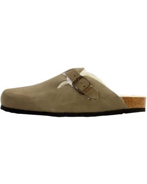 Plakton Mules Mules Cuir Blog - Marron