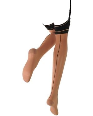 TRASPARENZE Collants & bas Calza Da Reggicalze 20 Denari Jessy - Marron