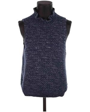 Leon & Harper Pull Pull en laine bleu