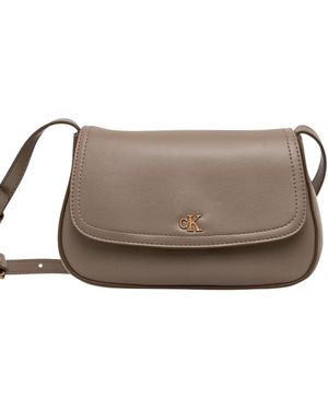 Calvin Klein Sac Bandouliere CK FLAP CAMERA LV04F3421G - Marron