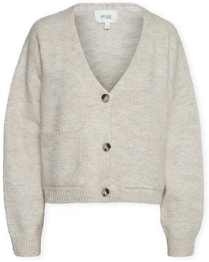 Aware Gilet Noos Gemma Cardigan - Plaza Taupe - Gris
