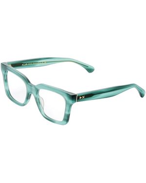 Xlab Lunettes de soleil Couleur monture Panarea : vert rayé Cadres Optiques, Vert r - Bleu