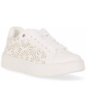 CHIKA10 Baskets basses Sneaker Nubia 04 Platform - Cuir végan - Blanc