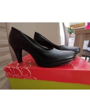 Dorking Chaussures escarpins Escarpin noir à plate forme - Rouge