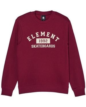 Element Sweatshirts Home Team Cr - Rouge