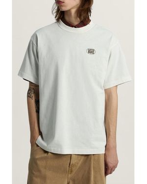 Vans T-Shirt Vn0010Fefs81 Oval Logo Loose Ss Tee - Blanc