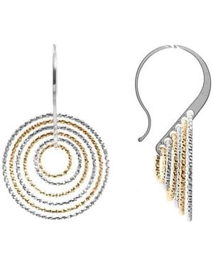 Orusbijoux Boucles oreilles Boucles D'oreilles Argent Doré Rhodié Spirales Tourmente - Métallisé