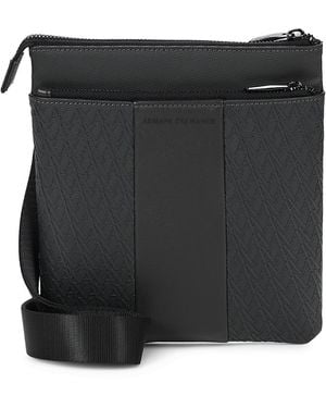 ARMANI EXCHANGE Borsa Shopping William Flat Crossbody - Nero