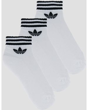 adidas Sokken 3-Stripes Ankle Socks 3 Pairs - Wit