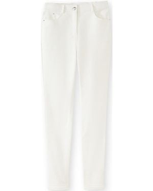 Daxon Pantalon by - Pantalon droit 5 poches - Blanc