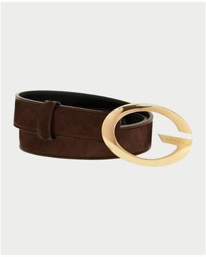 Guess Ceinture Ceinture Femme En Matériau Synthétique - Marron