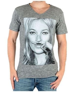 ELEVEN PARIS T-Shirt Kamy V2 M Kate Moss Coton Vintage - Bleu