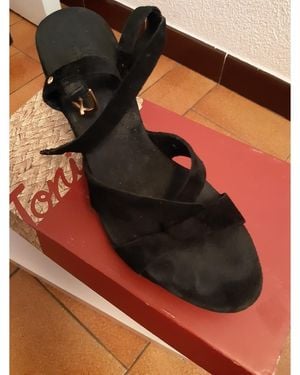 UGG Sandales compensées Sandales noires nubuck