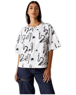 Skfk T-shirt T-Shirt Bidatz-Gots - Script - Blanc