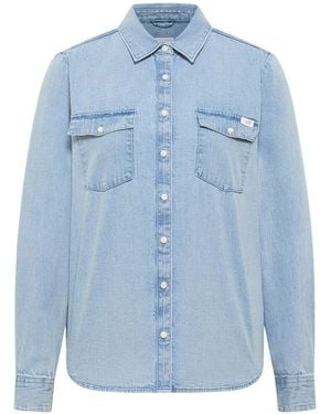 Mustang Chemise Chemisier 2 - Bleu Foncé
