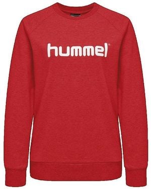 Hummel Sweat-Shirt Sweatshirt Go Cotton Logo - Rouge