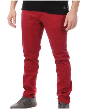 Von Dutch Pantalon VD/PNT/COAST - Rouge