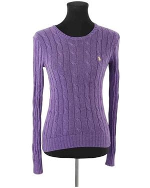 Ralph Lauren Pull Pull en coton violet