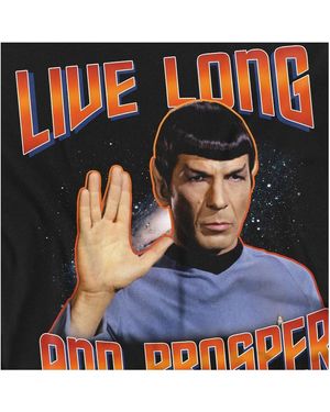 Star Trek T-shirt Original Live Long and Prosper - Bleu