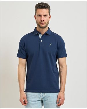 SETTE/MEZZO Polo Polo Settemezzo à 3 boutons - Bleu