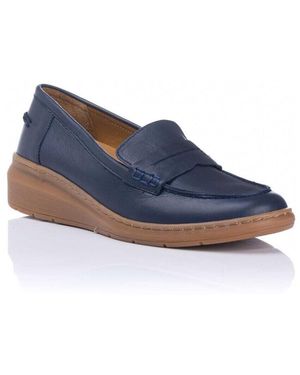 48 Horas Mocassins Mocassin Cuña - Bleu