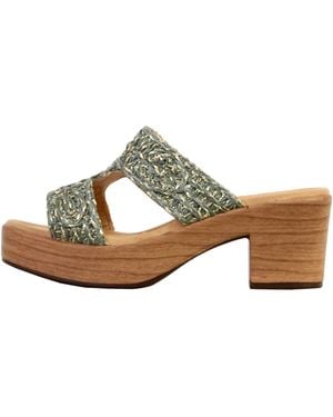 The Divine Factory Mules Mules À Enfiler - Vert
