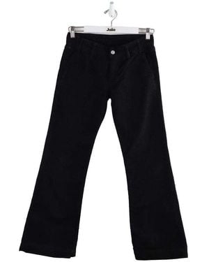 Ba&sh Jeans flare / larges Jean large en velours en coton - Bleu