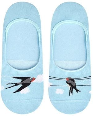 Dedoles Socquettes Protège-pieds Hirondelles - Bleu