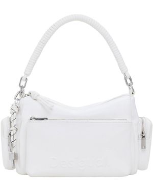 Desigual Tas Bag_Half Habana Ecru 25Saxpbe - Wit