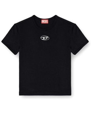 DIESEL T-shirt A16839 0CLBR-9XX BLACK - Noir