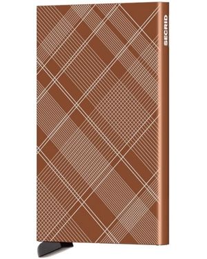 Secrid Porte-monnaie Tartan - Marron