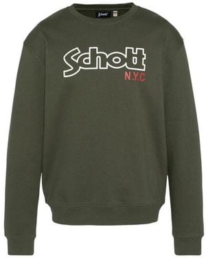 Schott Nyc Sweatshirts Stanley - Vert