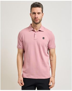 Refrigue Polo Polo en coton regular fit - Rose