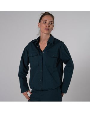 THEAD. Blazer Hailey Shirt - Blau