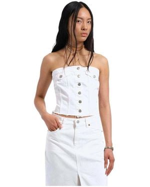 Dr. Denim Debardeur 15115448713590 - Blanc