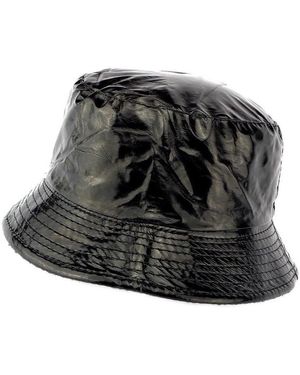 Nyls Création Chapeau Chapeau de Pluie Noir Maud doublé Polaire