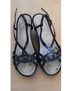 Esprit Sandales Compensées Nus-Pieds - Noir