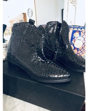 Sans marque Boots Boots Femme - Bleu