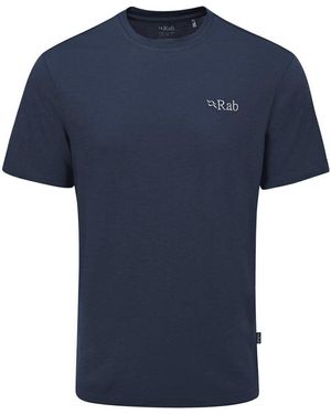 Rab T-Shirt Korte Mouw - Blauw