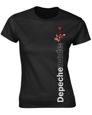 Depeche Mode T-shirt Violator Side Rose - Noir