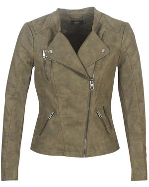 ONLY Giacca In Pelle Onlava - Verde