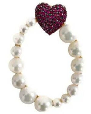 Apm Monaco Bague Boucles d'oreilles blanches