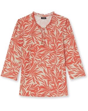 Daxon T-shirt by - Tee-shirt fantaisie maille gaufrée - Rouge
