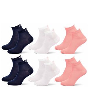 Roxy Chaussettes Lot Chaussettes Courtes Quarter – Pack De 6 Paires 3662Rx6 - Rose