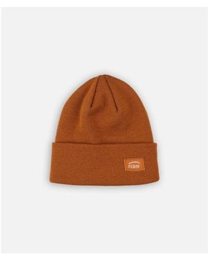 Oxbow Bonnet Bonnet uni à revers CRAIG - Marron