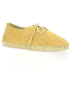 Pao Espadrilles Espadrille Cuir Velours - Jaune