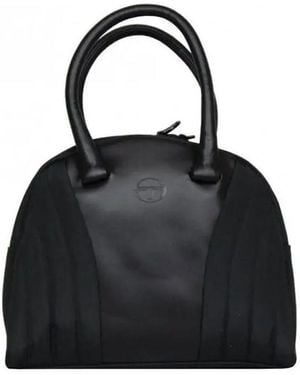 Sergio Tacchini Sac à main Sac à main demi rond toile - Noir