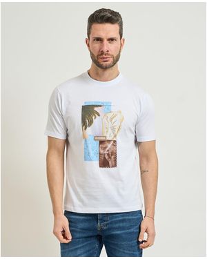 Sseinse T-Shirt T-Shirt Homme Avec Imprimé Frontal - Blanc