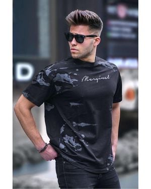 Madmext T-Shirt Korte Mouw Mm60_Noir - Blauw